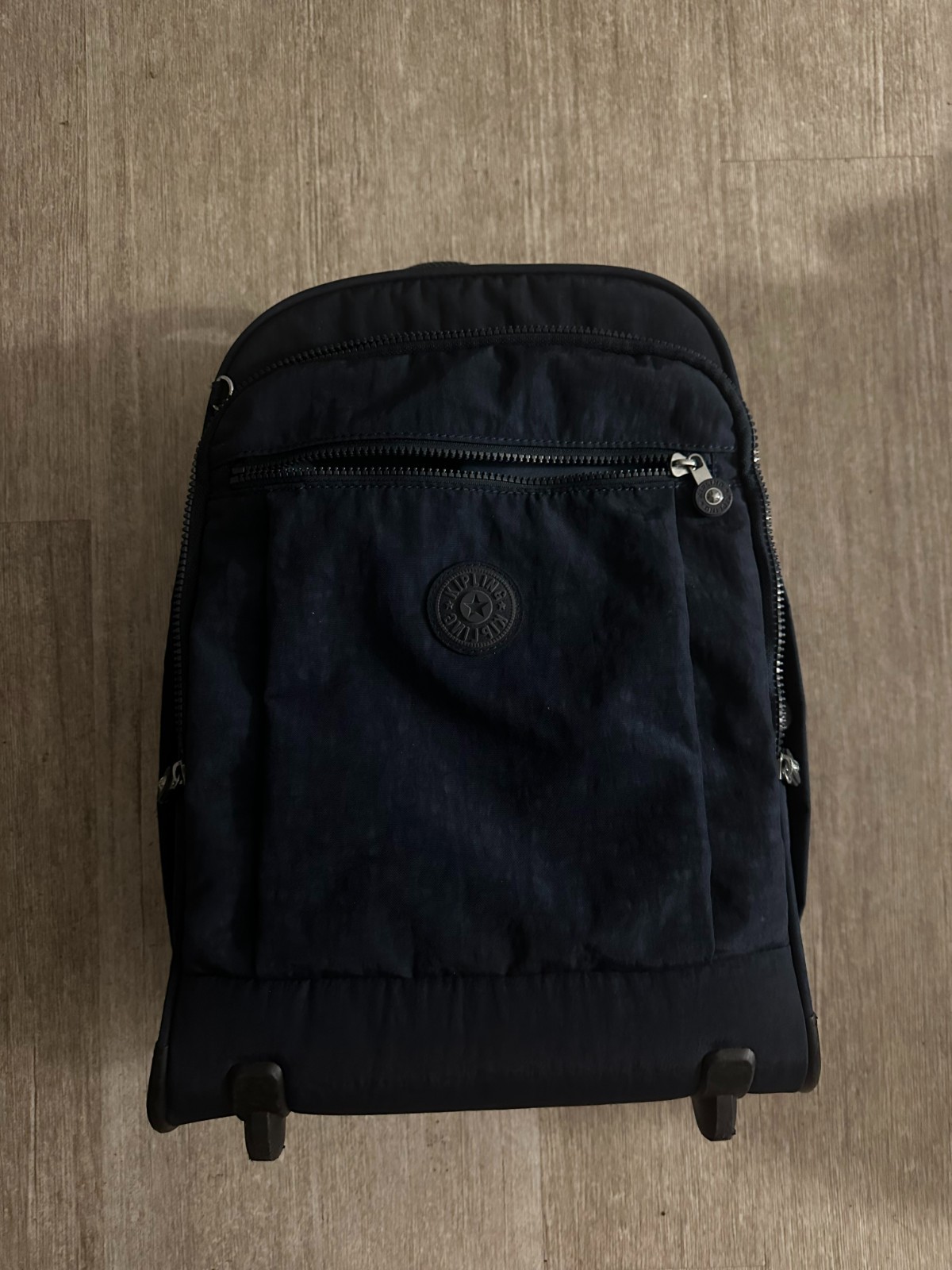 Kipling Navy Rolling Wheeled Backpack Travel Work… - image 1