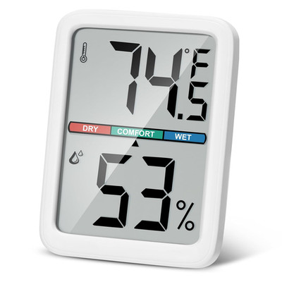 Digital Thermometer Hygrometer, Large LCD Screen Room Thermometer Temperature, W