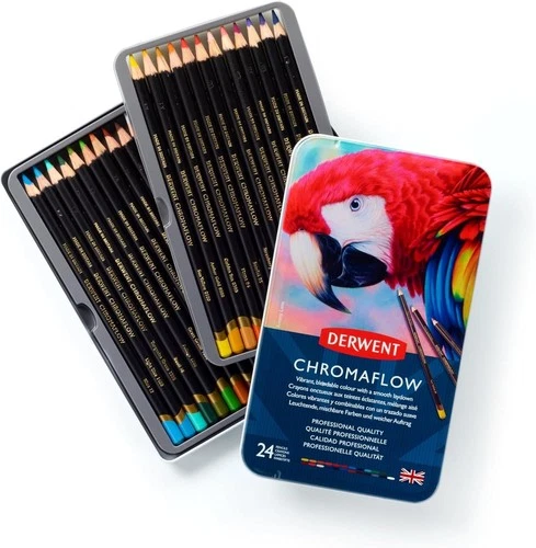 Derwent Chromaflow Colored Pencils - Set of 24 NEW!