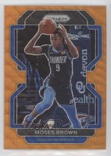2021-22 Panini Prizm Orange Wave Prizm 26/60 Moses Brown #173 0a6