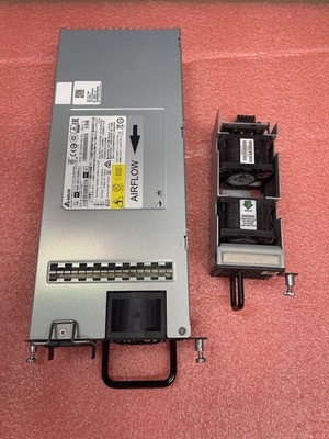 Brocade Ruckus RPS16-E ICX 7450 6610 POE 1000W Power Supply 23-0000142-02 & Fan