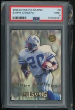 1996 Ultra #6 Barry Sanders Pulsating Pop 20 PSA 9