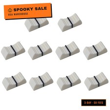 10Pcs Straight Slide Potentiometer Flat Push Knob, 8 x 1.2mm Insert Shaft for Au