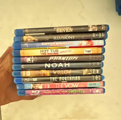 Blu-ray Movie Lot Magnificent Seven, Noah, Willow, Northman, TMNT, Unrated