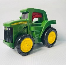 John Deere Green Tractor Flip Up Flashlight Torch Sound Farmer Toy Tomy