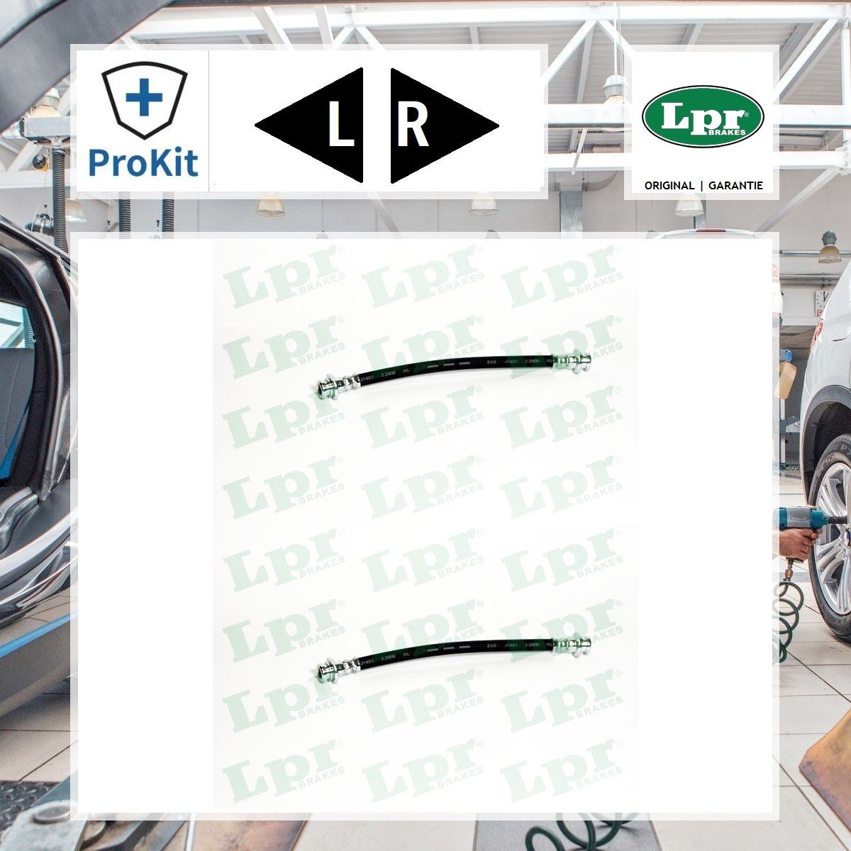 2x ORIGINAL® Lpr Bremsschlauch Hinten, Links, Rechts für Chevrolet MATIZ SPARK