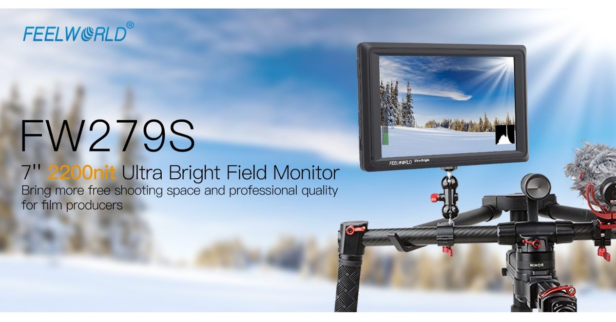 FEELWORLD FW279S 7 Inch 2200nit Daylight Viewable Camera Field