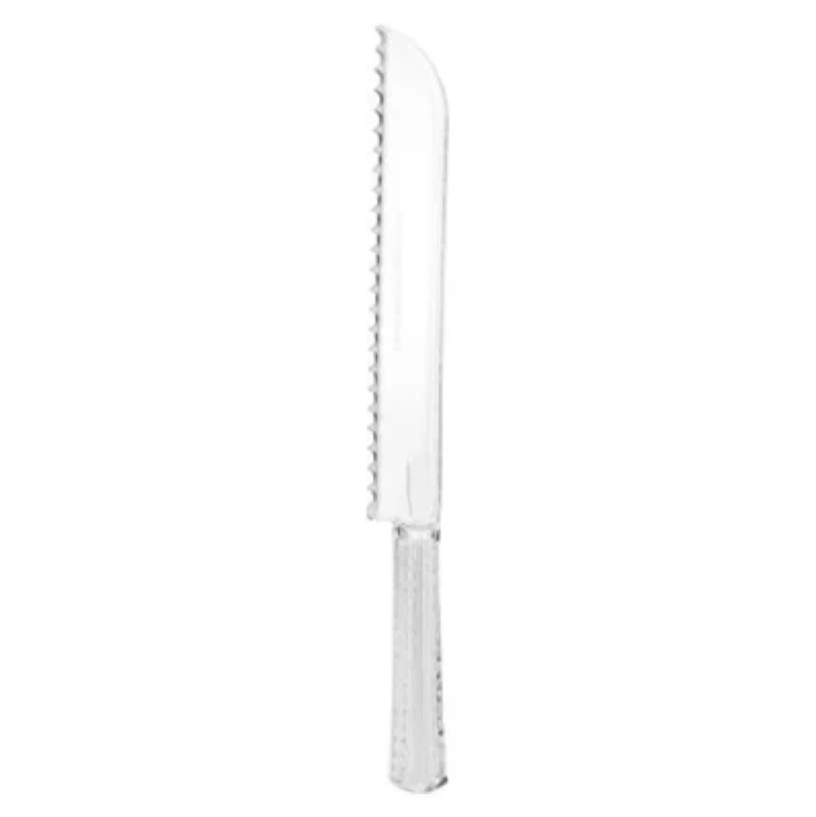 Clear Serrated Knife – Durable and Elegant for Cutting Bread, and Cake 24pcs