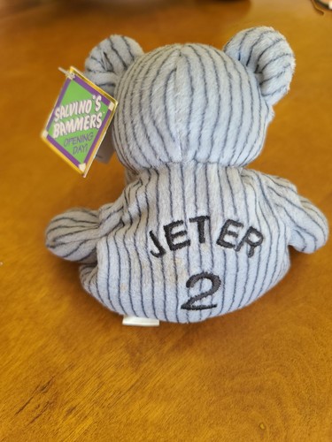 Derek Jeter #2 Salvino's Bamm Beano's '98 Champs Beanie Baby New York Yankees