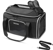 Petskd Top-Expandable Pet Carrier 17x11x9.5 Inches Alaska Airline Approved, Soft