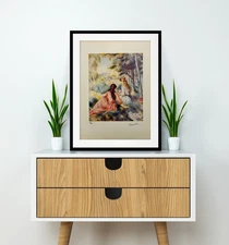 Pierre-Auguste Renoir Original signed Lithograph with COA & Appraisal of $3,500