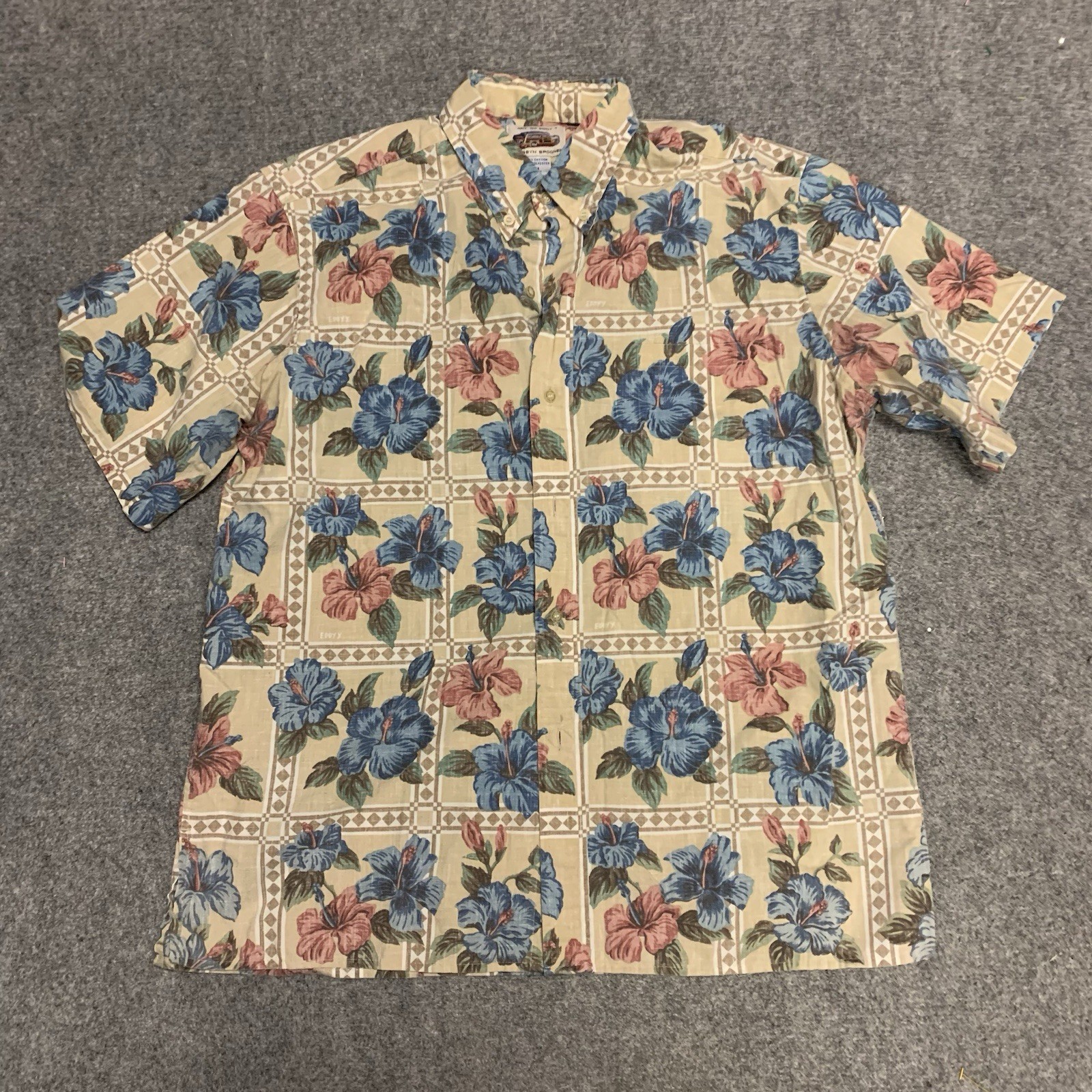 Reyn Spooner Mens Large Eddy Y Hawaiian Shirt Hot Rod Surf Beach Style