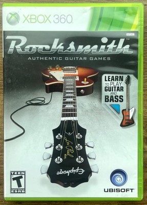 Rocksmith Guitar & Bass XBOX 360 Game w/Manual, Stickers, Insert - Complete