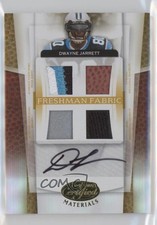 2007 Leaf Certified Materials Mirror Gold 21/25 Dwayne Jarrett #201 2u3