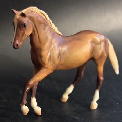 Vtg Breyer Faith Family Stallion Palomino Arabian Horse White Mane & Tail