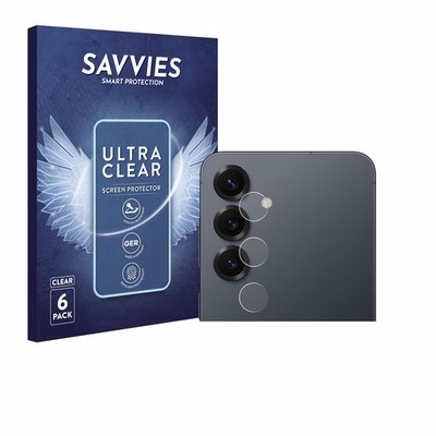6x Schutzfolie für Samsung Galaxy S25 (NUR Kameraschutz) Display Schutz Folie