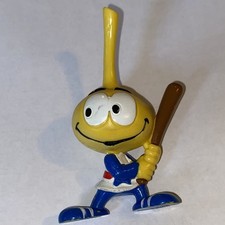 1983 Yellow SNORK with Baseball Bat Wallace Berrie Schleich Hong Kong 3" PVC