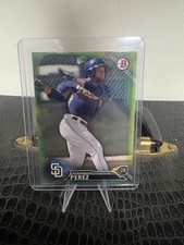 2016 Bowman Prospect: BP128 Fernando Perez, SD Padres: Green Parallel /99
