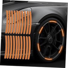 20PCS Car Wheel Reflective Decorative Strip,Night Safety Warning Orange