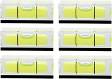 6Pcs Small Square Magnetic Spirit Levels Set Precision Bubble Level Mini