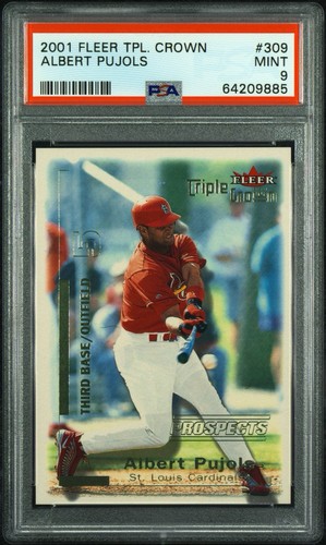 Albert Pujols #309 2001 Fleer Triple Crown card