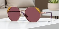 VOGUE VO4268S 51525Q Rose Gold Purple Polar Polarized 55 mm Women's Sunglasses