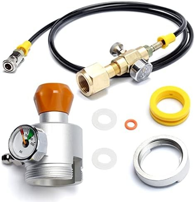 #ad #ad CO2 Soda Maker Adapter Quick Connect Pressure Gauge Accessories $122.58