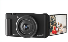 4K Digital Camera for Photography 64MP, 270 Flip Screen-Black-Read Description