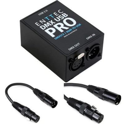 ENTTEC DMX USB PRO USB - DMX インターフェイス ENTTEC DMX USB Pro 512-channel USB DMX Interface with 3-pin to 5