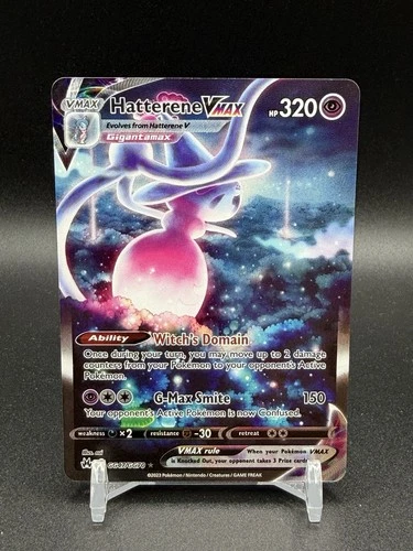 Hatterene VMAX GG47/GG70 Holo VMAX Rare Crown Zenith Galarian Gallery Pokemon NM