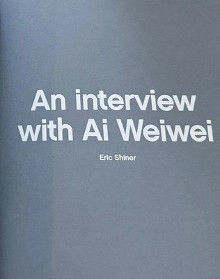 Ai Weiwei / Andy Warhol Art Book First Edition