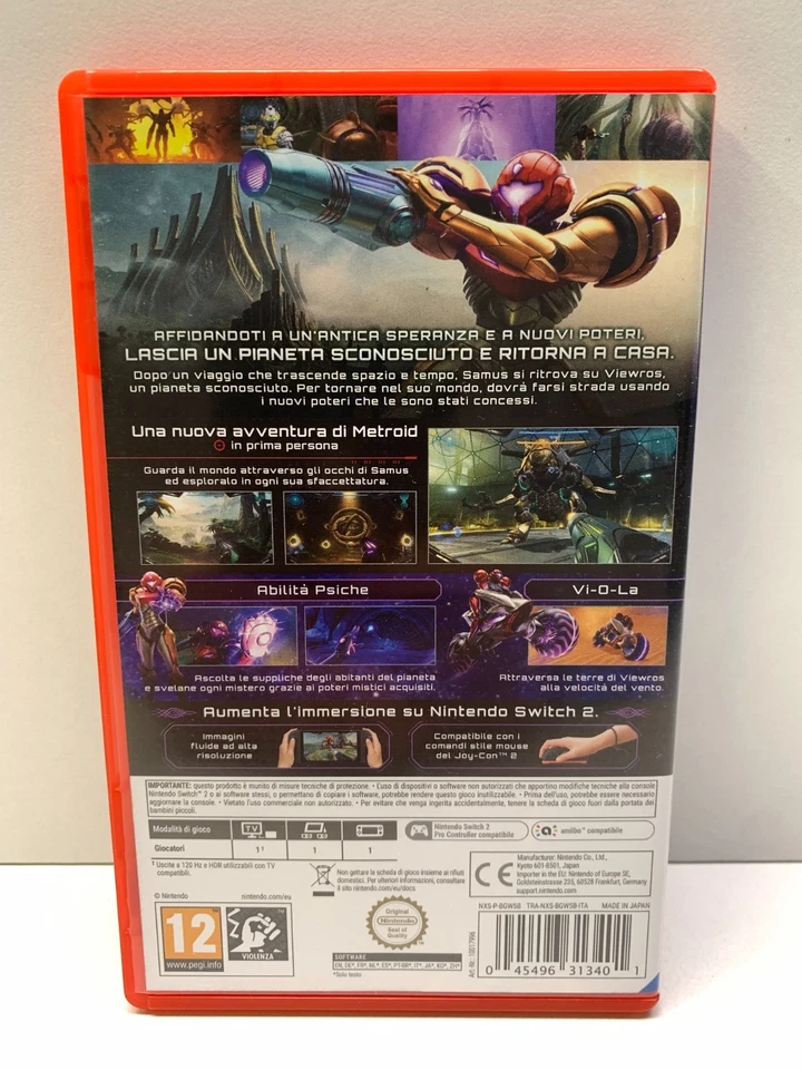 METROID PRIME BEYOND - NINTENDO SWITCH 2 - GIOCO USATO PERFETTAMENTE FUNZIONANTE, foto 3 di 5