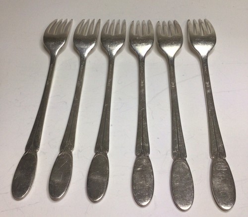 1847 Rogers Bros International Silver Sylvia 6 horquillas S monograma plateado - Imagen 2 de 24