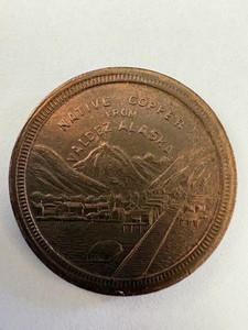RARE!! Native Alaska Copper 12 1/2 Cent Valdez Coin