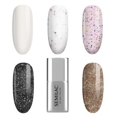 Semilac UV/LED No Wipe Hybrid Top Coat Gel Glossy or Matte Finish