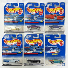 Lote de 6 Chevy Impala Corvette Eldorado vintage de los años 90 Hot Wheels cardados