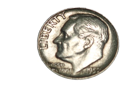 SILVER ROOSEVELT DIME: 1957-P IN EXTREMELY FINE TO ABOUT UNCIRCULATED CONDITION!