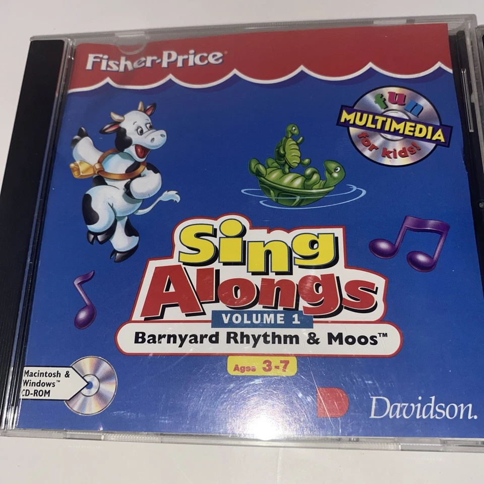 Lot of 2 fisher price educational computer CD  rom games vintage 90’s age 3-7 - Image 2 of 4