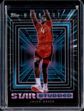 2023-24 Topps Midnight #SS-11 Jalen Green Star Studded Insert Rockets