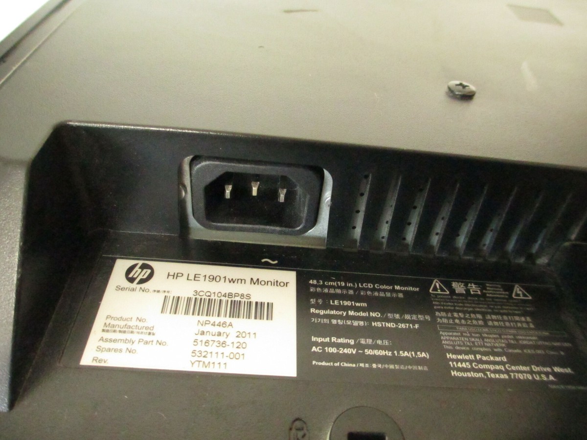 HP LE1901wm 19