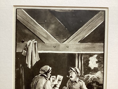 The Candid Friend/Mounted WWI Page from Bruce Bairnsfather Fragments From France - Picture 2 of 6