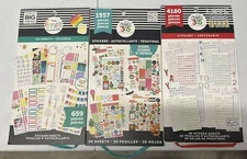 Happy Planner stickers Me and My Big ideas lot of 3- some missing