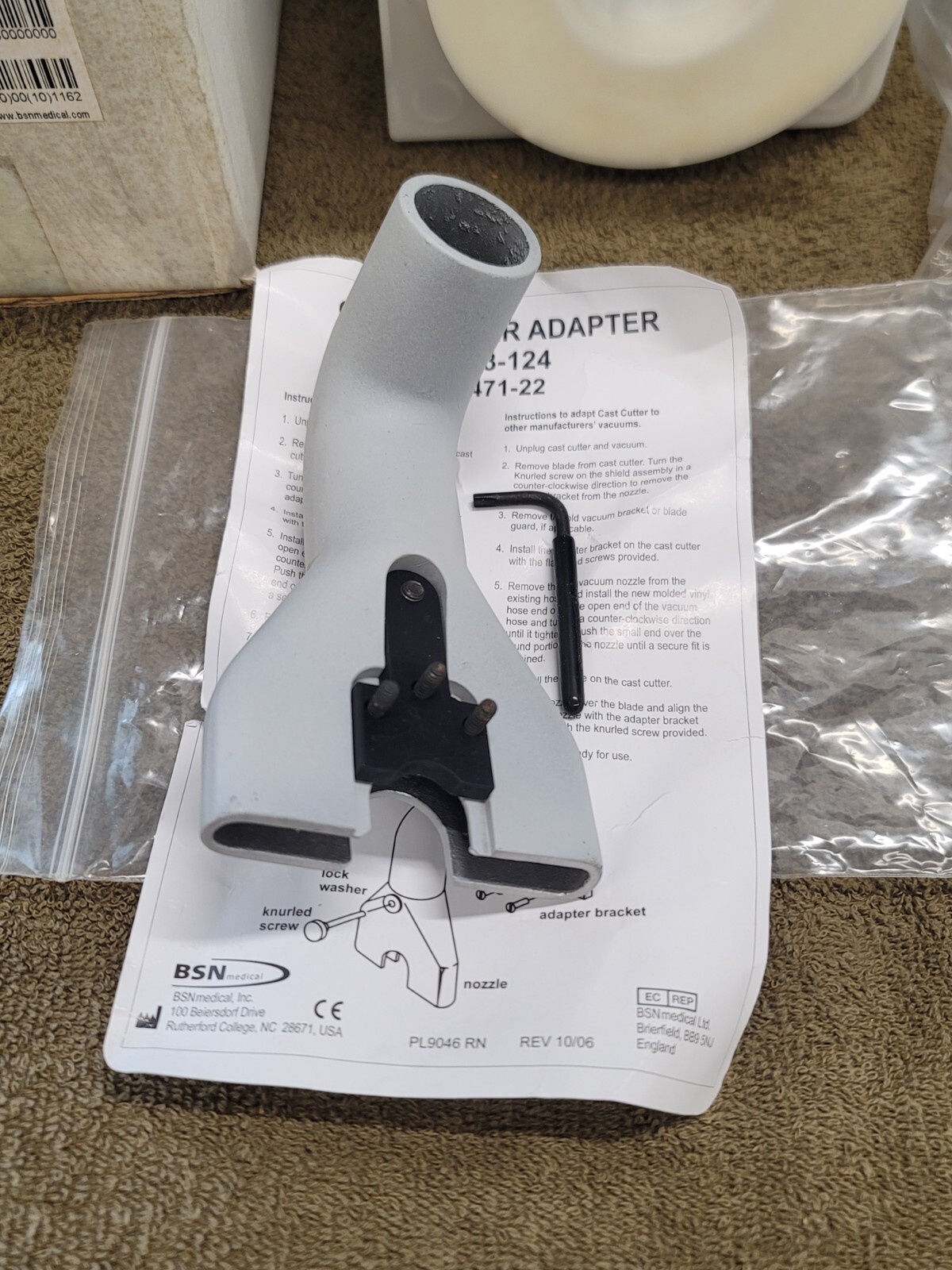 American Orthopaedic BSN Cast Cutter Removal Saw Dust Vacuum 0295 200