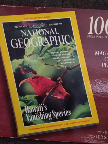 National Geographic 1000 Piece Jigsaw Puzzle Hawaiian vanishing species bird new - Picture 4 of 8