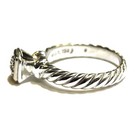 David Yurman 750 18K gold 925 Sterling Silver .09ct SI1 H diamond halo ring 4.3g — photo 3