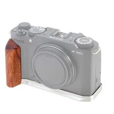 Wooden L-Bracket Quick Release Grip for Fujifilm X-M5 Camera with Arca Swiss Pla