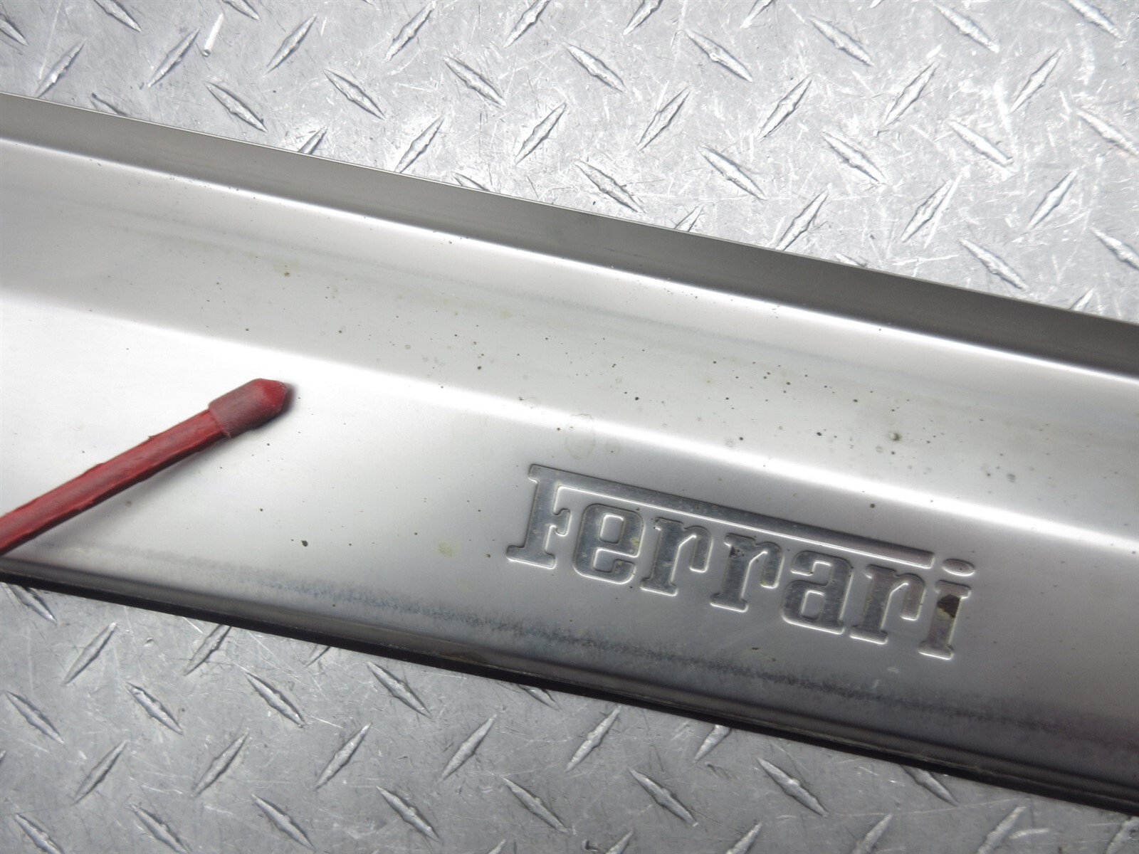 2008 Ferrari F430 Spider 68146600 LH Left Driver Side Door Entry Kick Step Plate