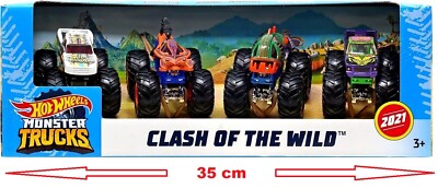 CLASH OF THE WILD 4pak SCORPEDO TEST SUBJECT Auto 1:64 Hot Wheels Monster Trucks