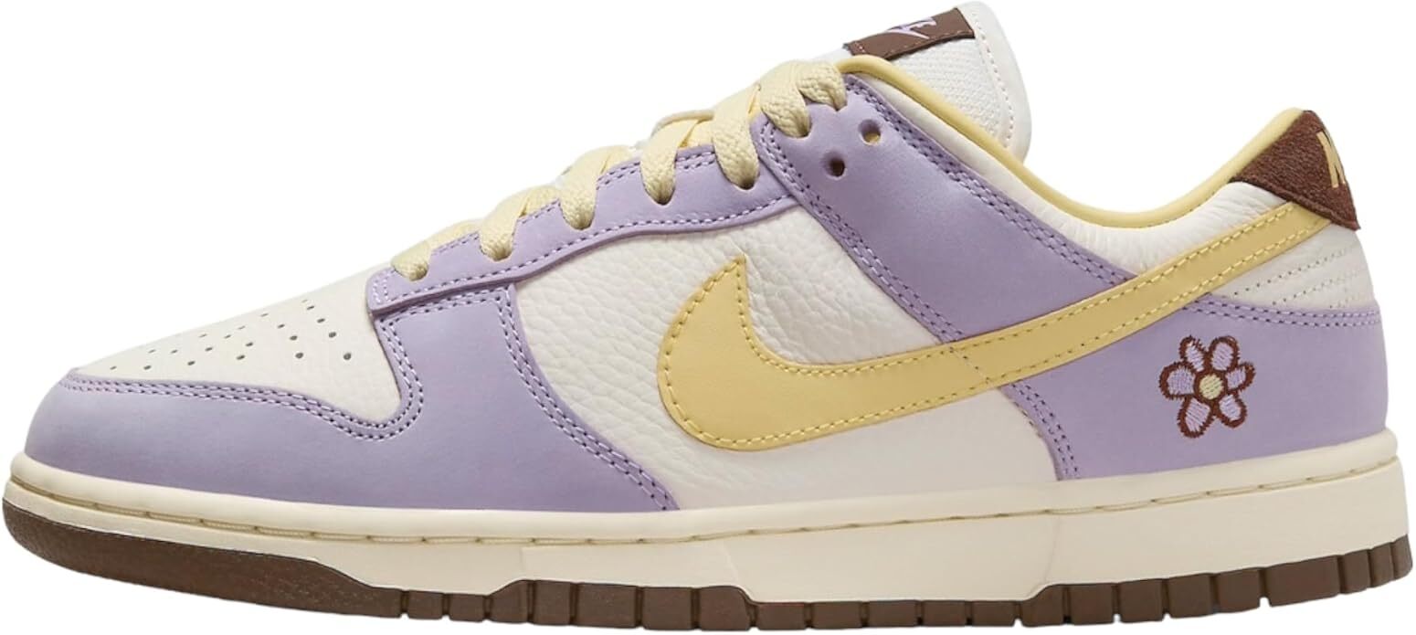 Женские кроссовки Nike Dunk Low PRM Lilac Bloom/Soft Yellow-Sail (FB7910 500)