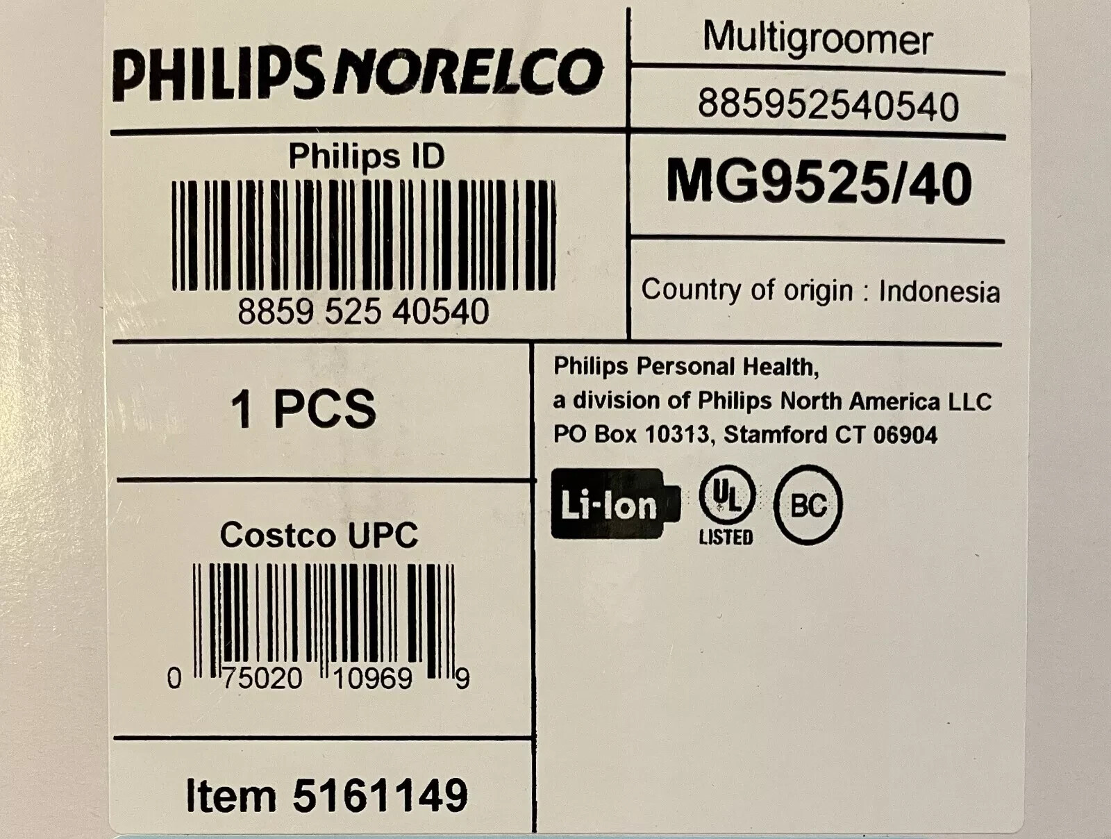 Philips Norelco - Ultimate Precision All-in-one Trimmer MG9525/40 New